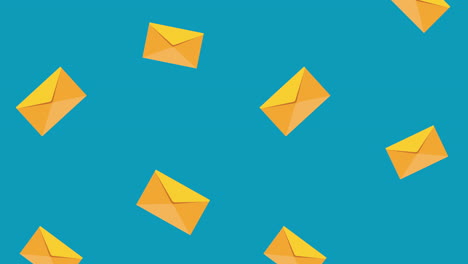 yellow envelopes pattern