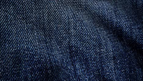 close up of blue denim fabric