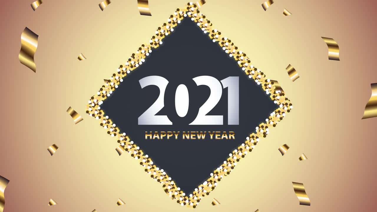 Frohes Neues Jahr 2021 Grafikdesign.