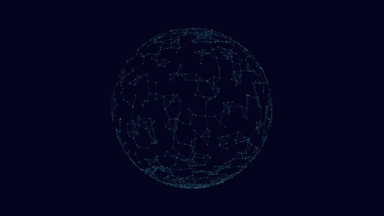 3d sphere with intricate line and dot pattern