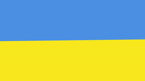 animation of blue and yellow lines changing into flag of ukraine