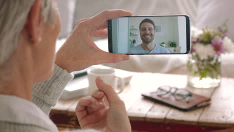 Sign-language,-deaf-man-on-video-call-phone