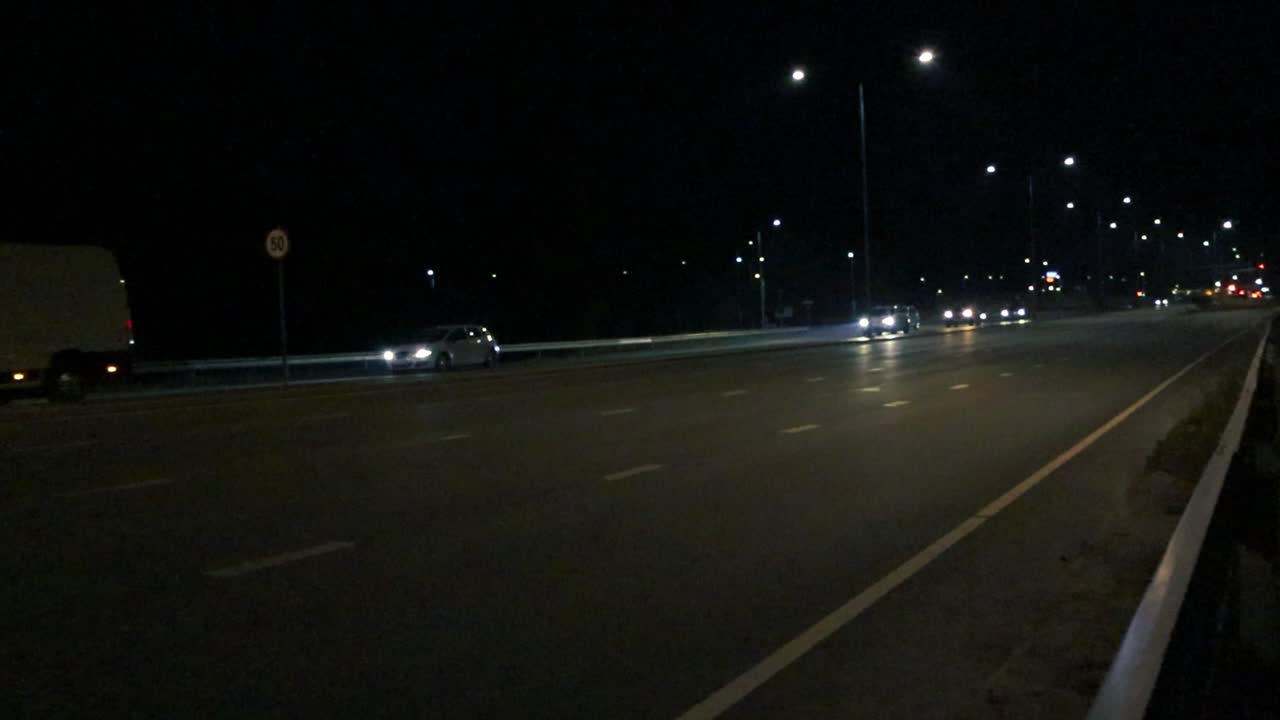 Night Driving on a Highway
