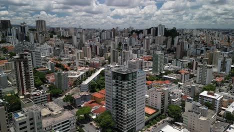 aerial view of belo horizonte, brazil — stunning skyline, modern buildings, and lush green areas captured in cinematic drone footage.