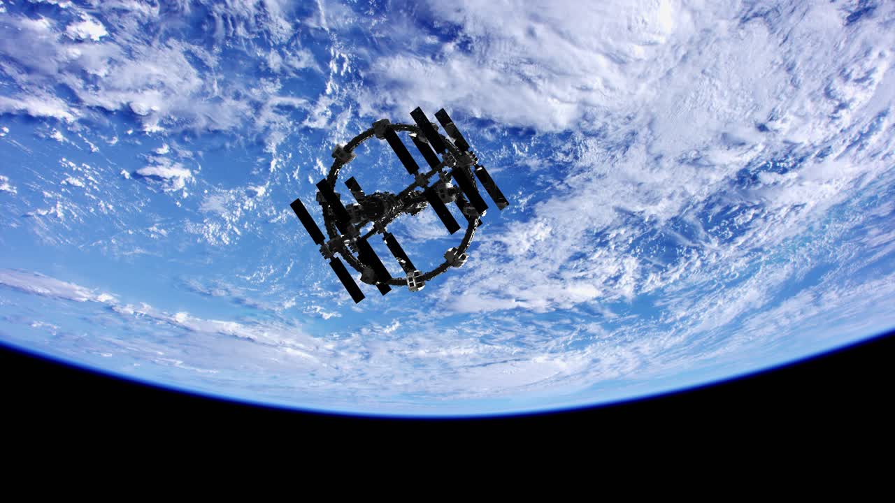 International Space Station in outer space over the planet Earth