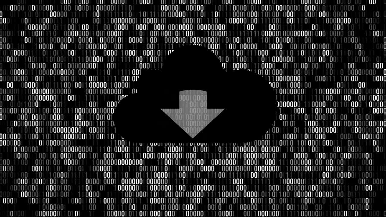 4k - nube, centro de datos, descarga de fondo en bucle