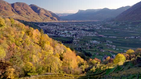 Otoño-En-Meran---Merano-Tirol-Del-Sur,-Italia