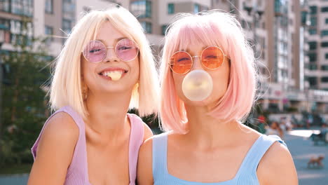 two friends enjoying a summer day