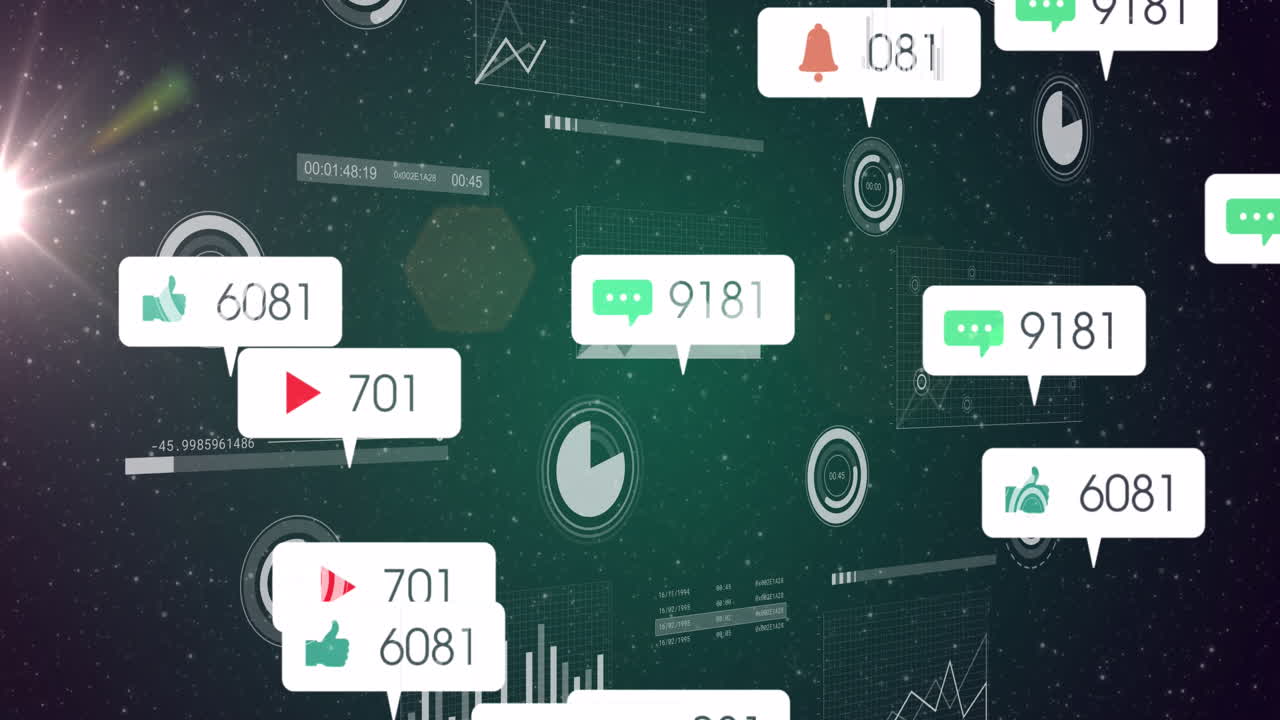 미디어 아이콘의 애니메이션과 공간 상의 데이터 처리