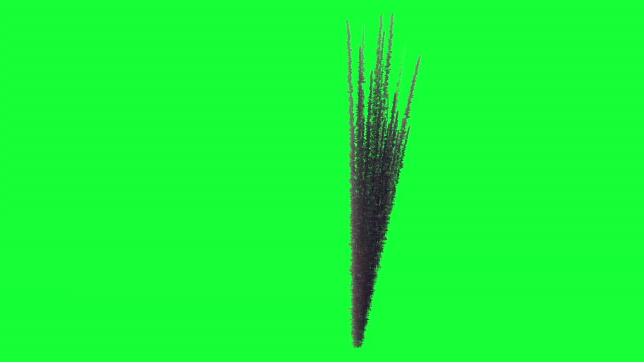 Fumo su schermo verde
