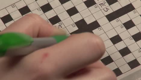 stock footage crossword