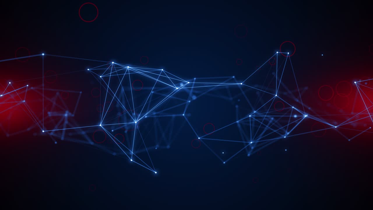 Plexus abstract network titles technology science background loop