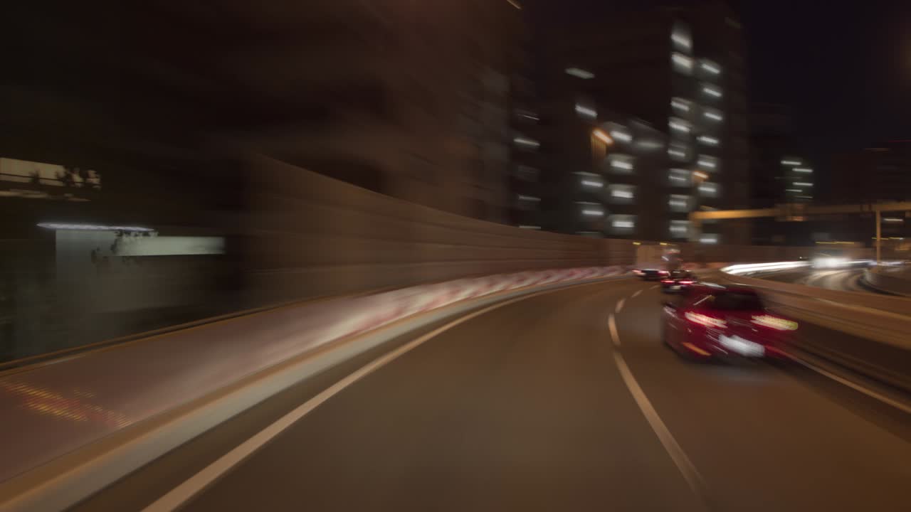 Timelapse - Metropolitan Expressway circle track clockwise