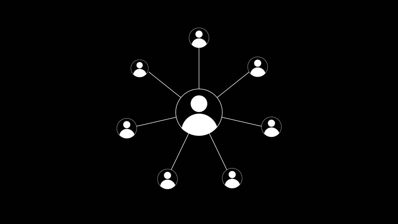 Dynamic Social Network User Connection Diagrams