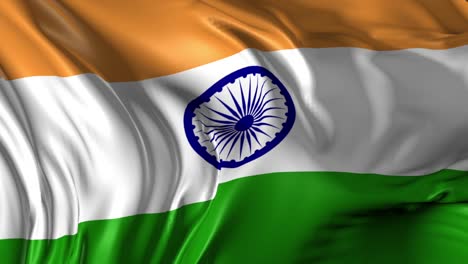 beautiful   3d animation of india flag in loop mode