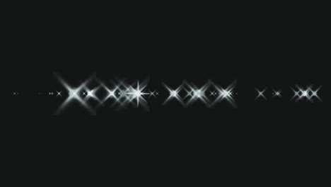 animación de partículas de estrellas brillantes gráficos de movimiento