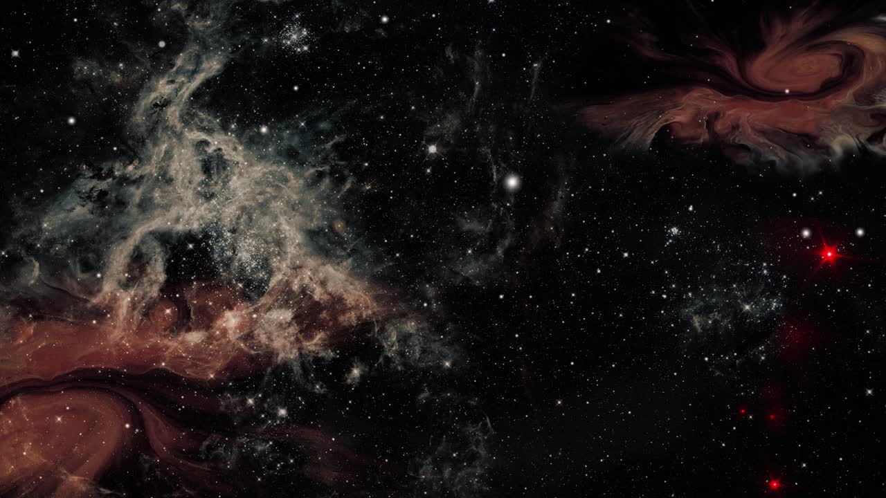 nubes de nebulosas y estrellas en el universo