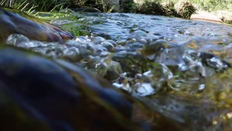 running water on a sunny day