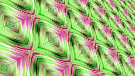seamless looping pink green abstract fantasy art geometric contemporary graphic style motion 3d textured background. 4k matrix pattern for fashion, intro, outro, presentation, vj loop background.