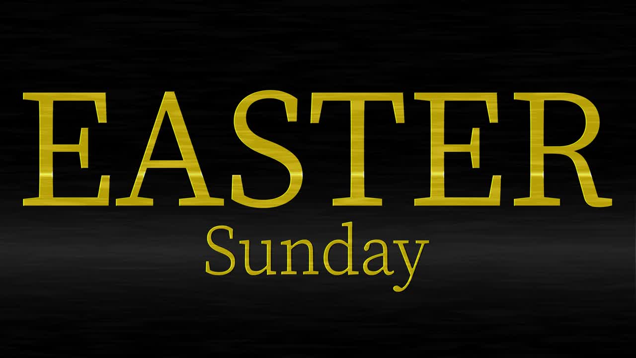Domenica di Pasqua evento animazione testo motion graphics