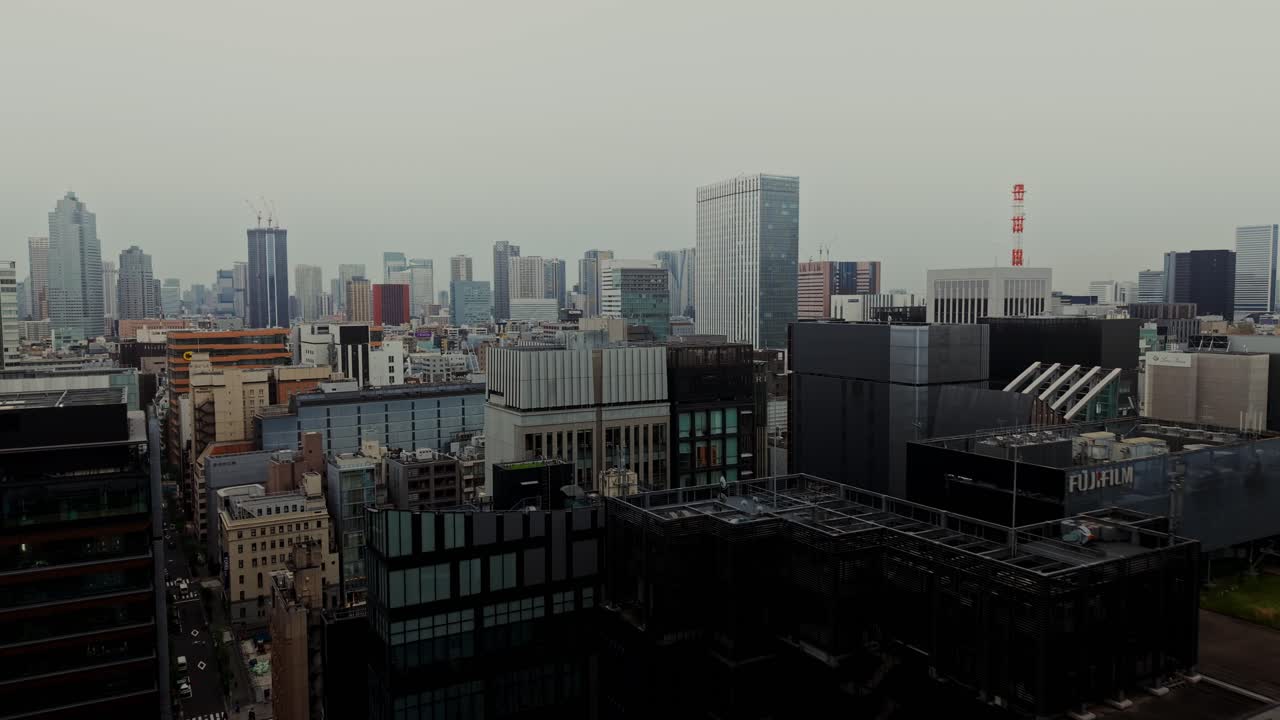 도시 풍경 공중 사진