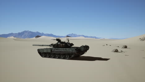 tank in the desert