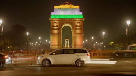 india gate night timelapse