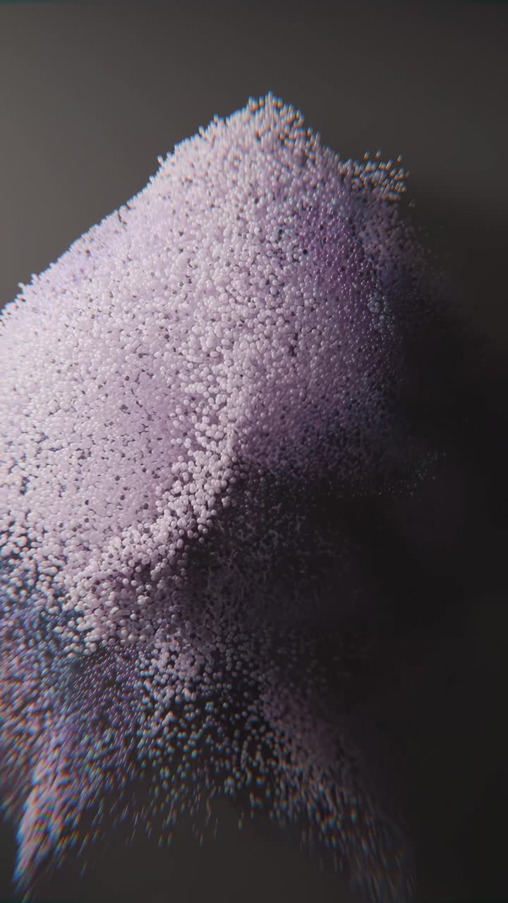 추상적인 보라색 입자 구름