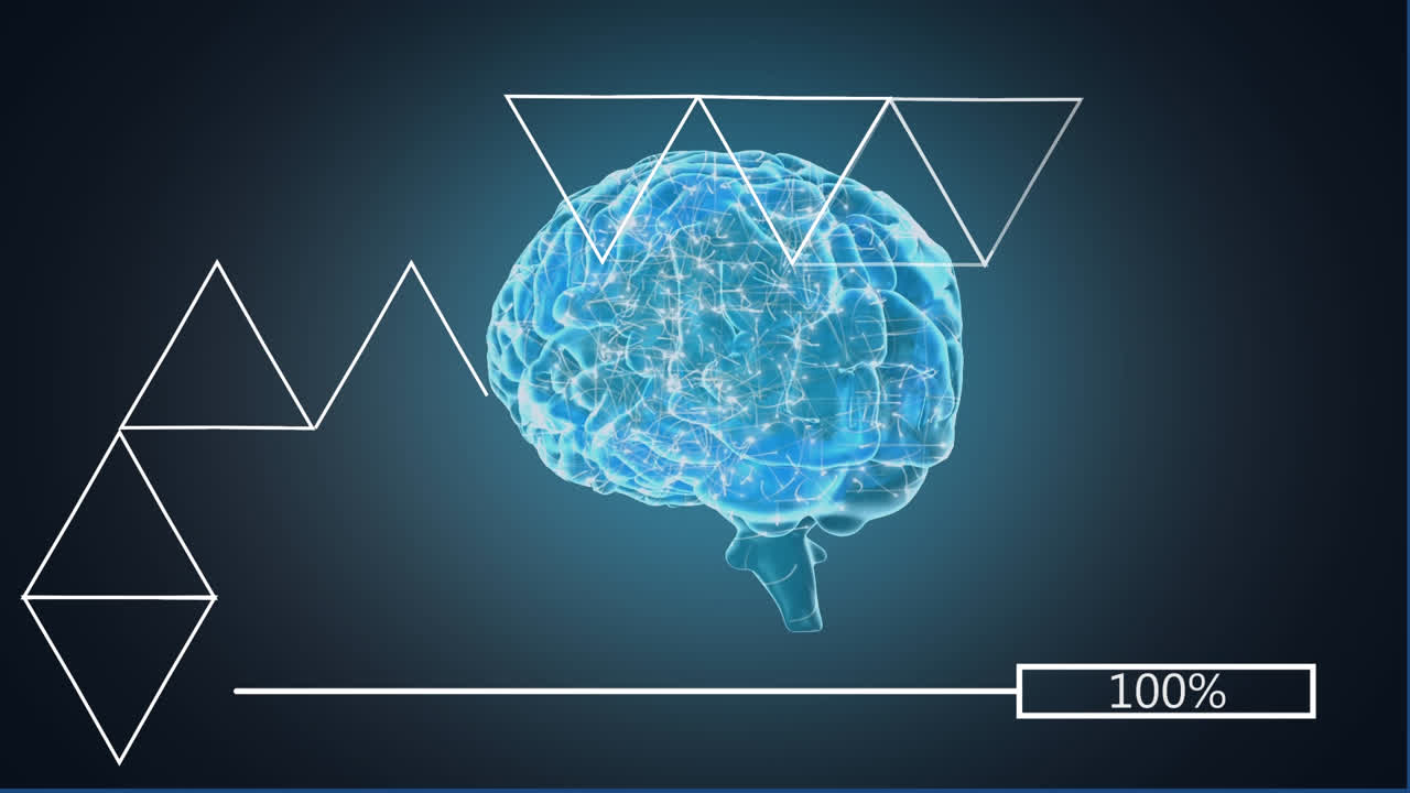 3D illustration of human brain