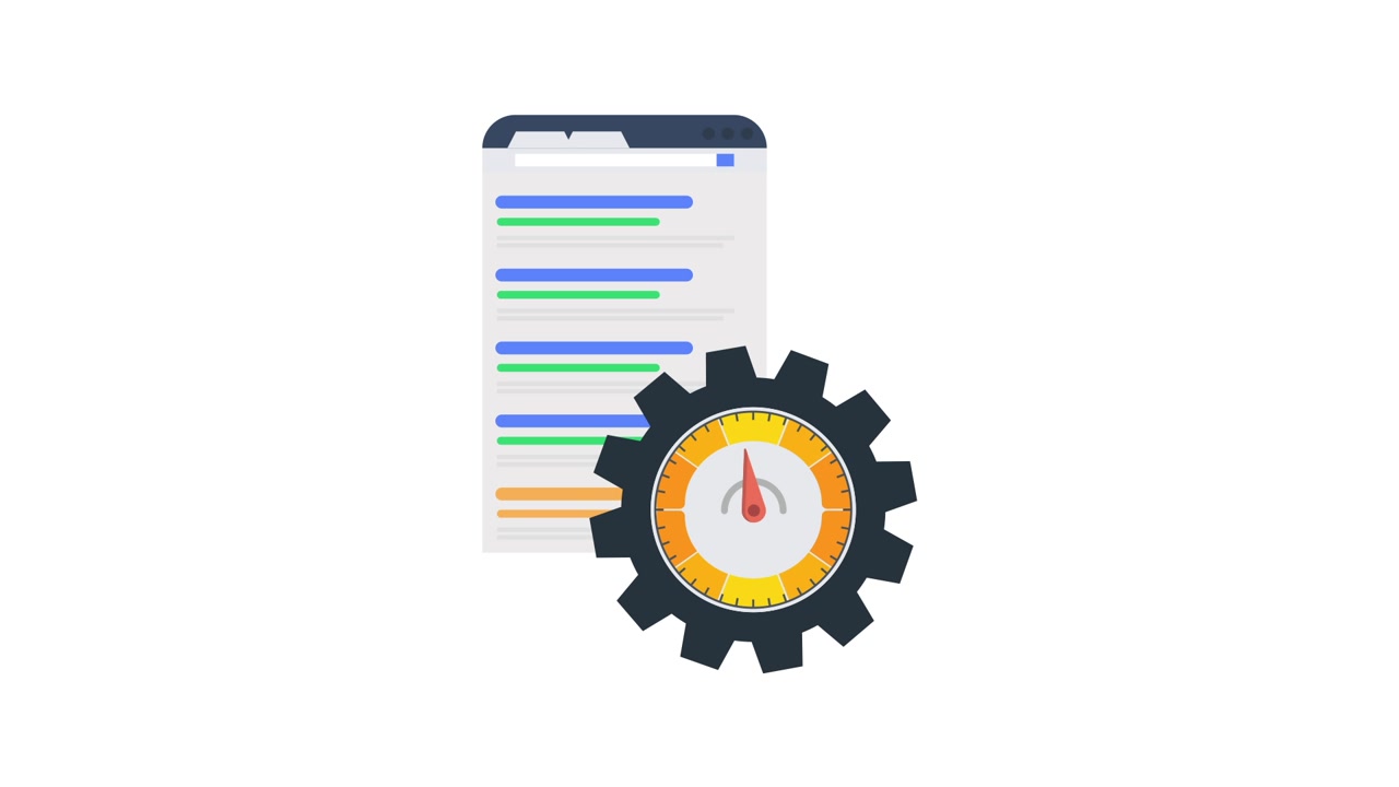 Digital Interface Showing Website Speed and Optimization Process