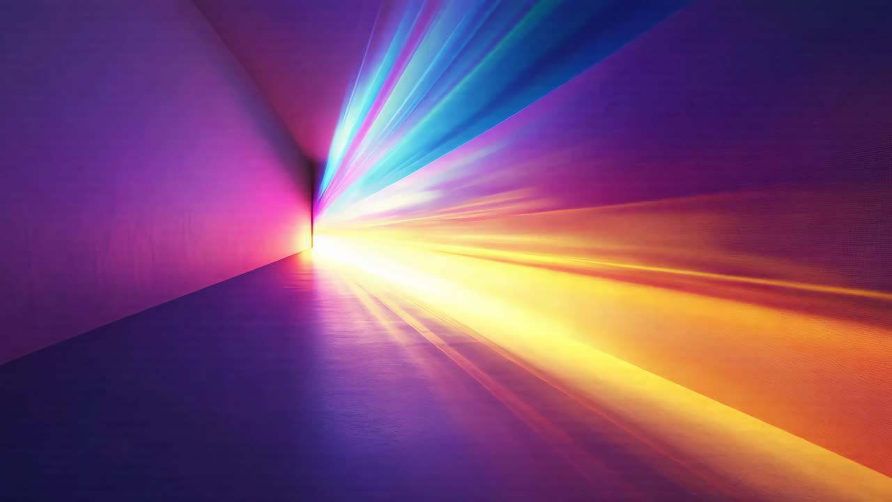 abstracto colorido túnel de neón