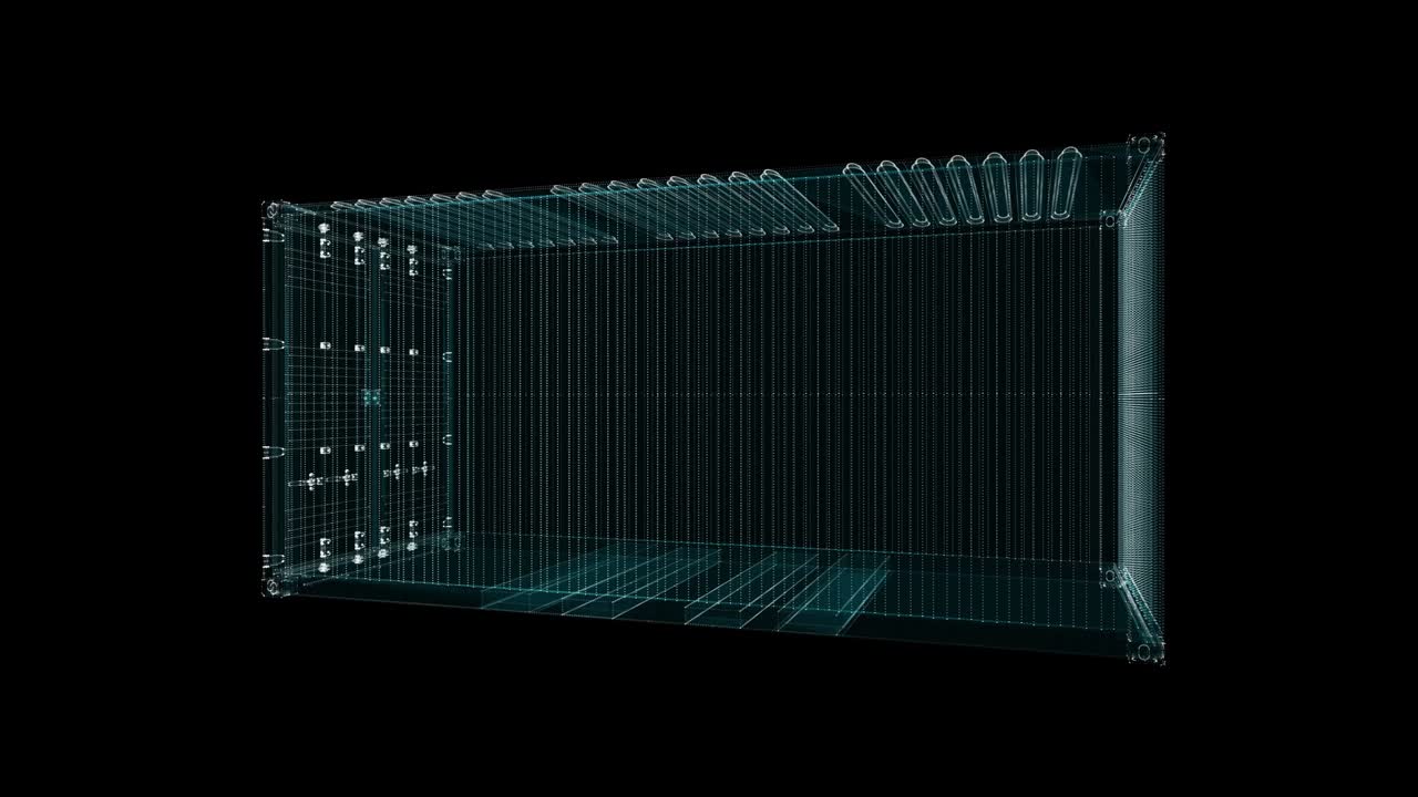 Cargo Shipping Container Hologram