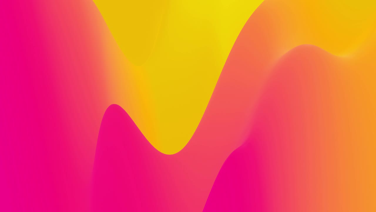 4k bucle sin costuras con fluido abstracto gradientes rojo amarillo, superficie ondulada de brillo interno. hermosos gradientes de color como fondo líquido abstracto, animación suave. 3d en estilo moderno plano agradable