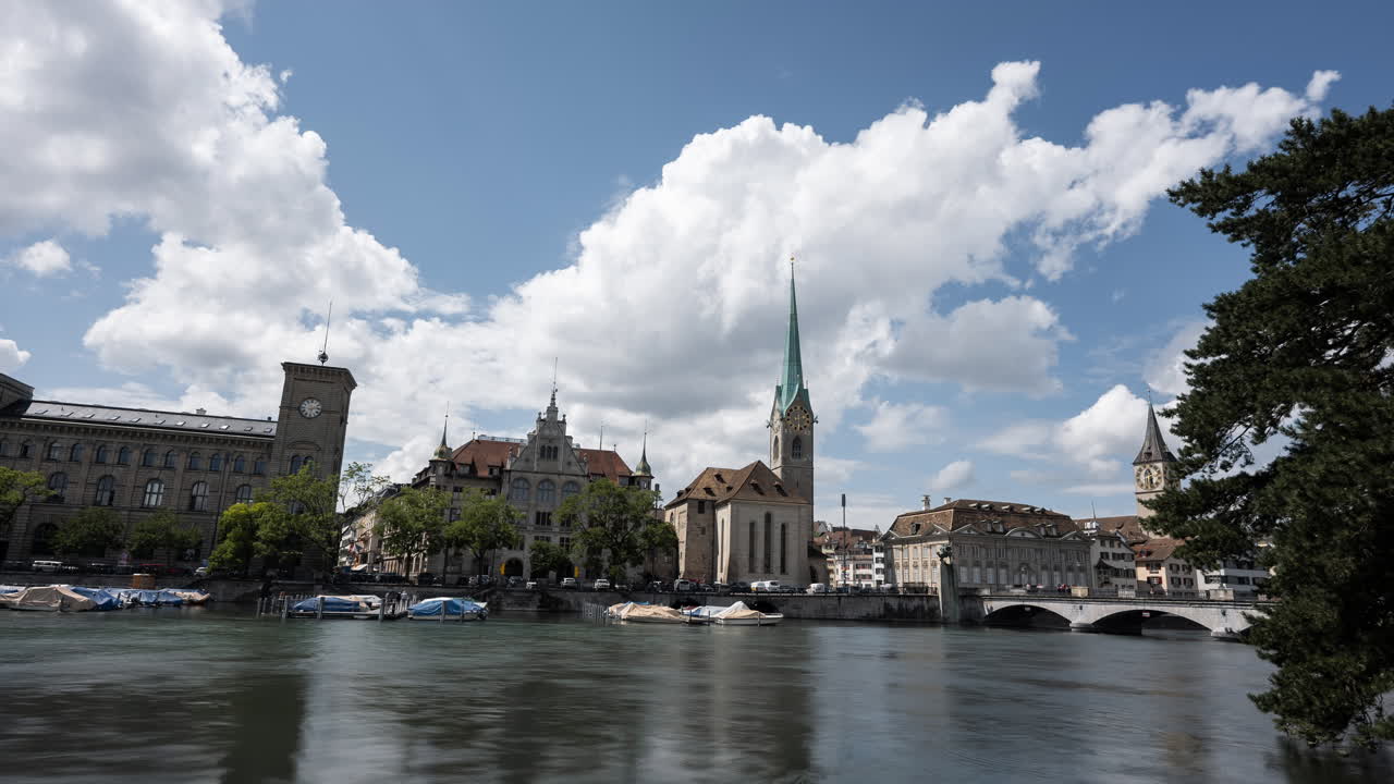 Paesaggio urbano di Zurigo, Svizzera.