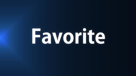 favorite text animation message motion graphics