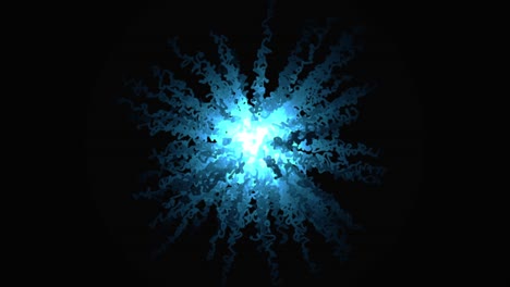 abstract blue explosion