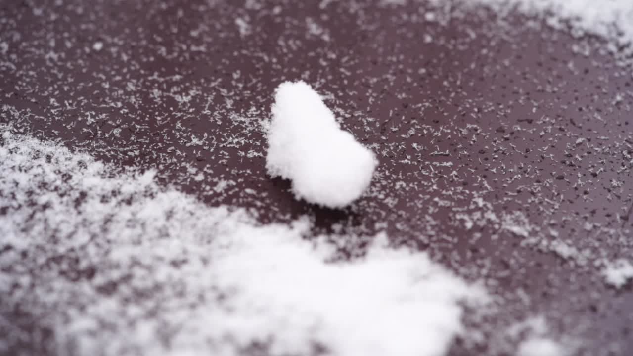 día de nieve en los suburbios de nueva jersey