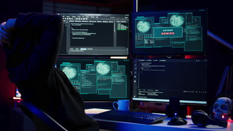 Hacker receiving access denied error message while trying to do espionage