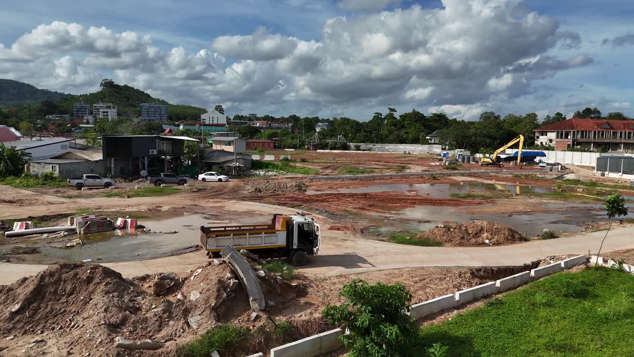 Construction Site in Residential Area