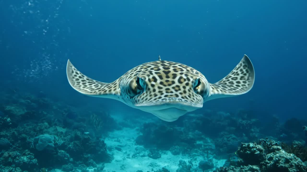 Leopard Shark Rays in the Ocean