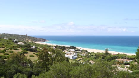 german beach in spain from backwards