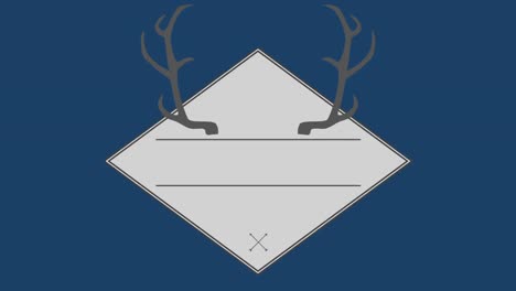 Vector-of-antler-in-square-