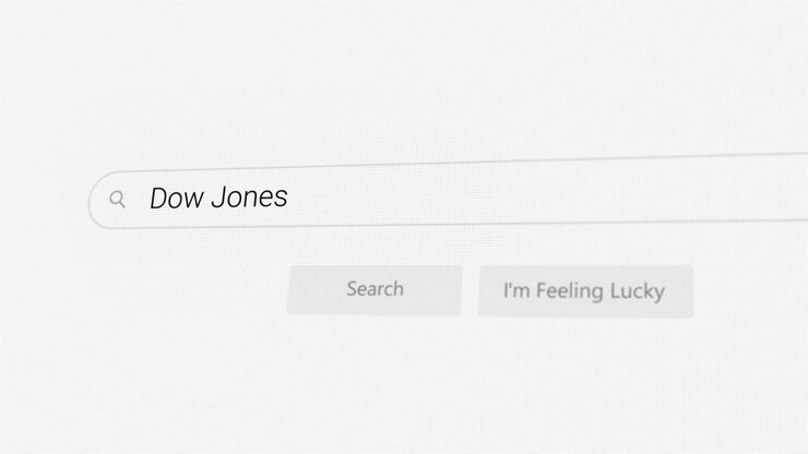 Ricerca di Dow Jones sul browser Internet