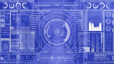 Animation-Des-Scope-Scannens-Und-Der-Datenverarbeitung-über-Computerserver