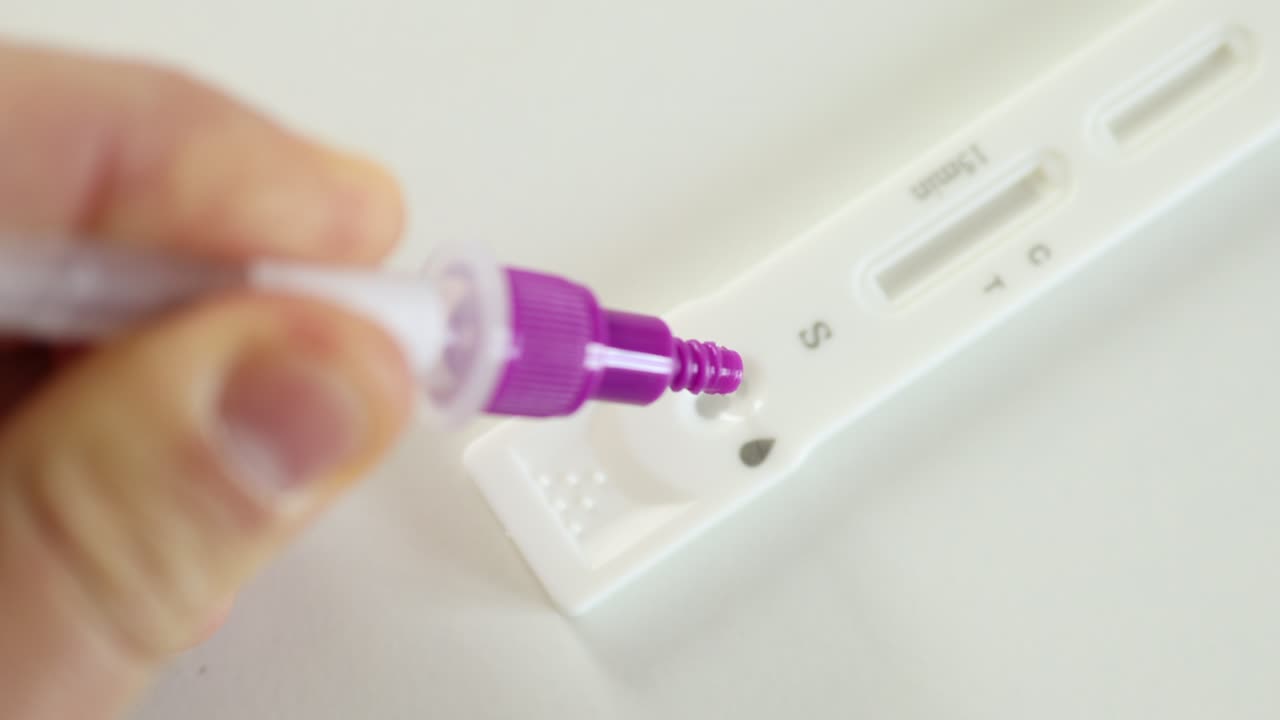 Video of a rapid corona test