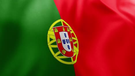 realistic waving flag of portugal, green, red, armillary sphere, shield. european nation symbol, lisbon, patriotism, portugal