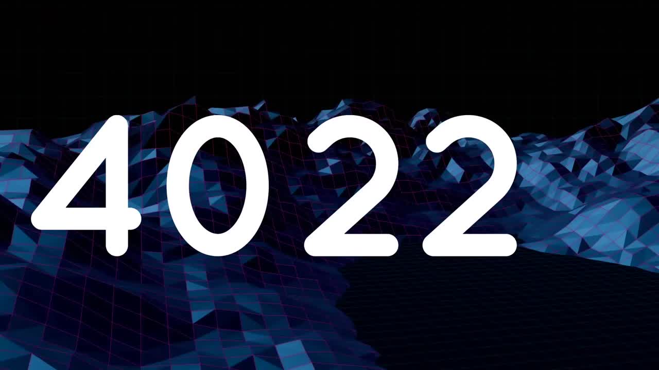 어두운 반 ⁇ 이는 풍경을 움직이는  ⁇ 색 숫자가 상승하는 애니메이션