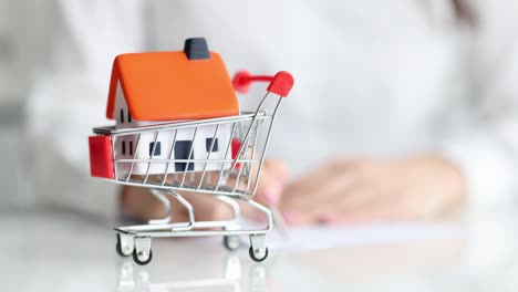 casa en el carrito de compra y conclusión del contrato