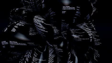 cloth inflation simulations, abstract 3d art