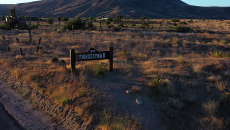 Aerial-Drone-Shot-of-the-Sign-at-Pioneertown